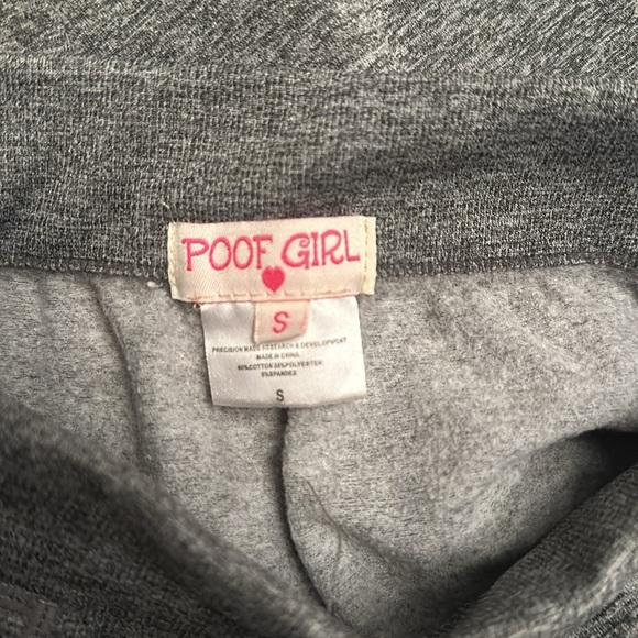 POOF GIRL Heather Gray Jogger Pants Girls Small - Picture 5 of 5